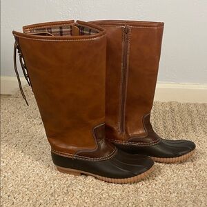 Brown and Black Dr. Scholl’s Duck Boots